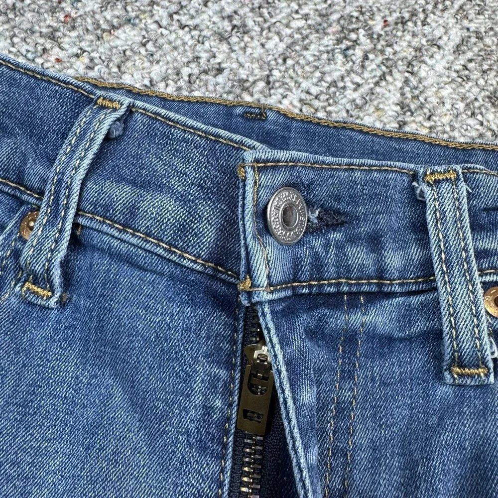 Levis 502 Jeans Mens 32x24 Fits 32x32 Regular Tapered Fit Blue Denim